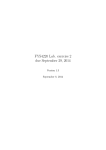 FYS4220 Lab. exercise 2 due September 29, 2014