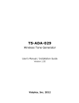 TS-ADA-029 User Guide and Installation Manual