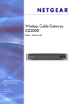 Wireless Cable Gateway CG3000