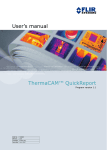User`s manual ThermaCAM&trade; QuickReport
