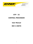 GTP - 32 CONTROL PROCESSOR User Manual