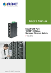 User`s Manual of Industrial Managed Switch