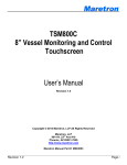 TSM800C User`s Manual