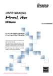 Iiyama ProLite E2475HDS-1 User Guide Manual