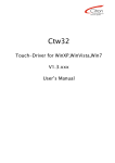 Touch-Driver for WinXP,WinVista,Win7 V1.3.xxx User`s Manual
