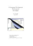 A Language Development Environment for Eclipse