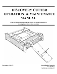 discovery cutter operation & maintenance manual