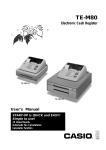 Casio TE-M80 user manual