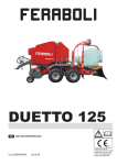 duetto wrapping baler operator`s manual