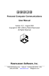 Personal Computer Communications User Manual