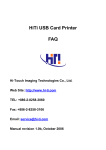 HiTi USB Card Printer FAQ v1.0b