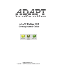 ADAPT-Builder 2012 Getting Started Guide