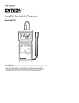 User`s Guide Heavy Duty Conductivity / Temperature Model 407303