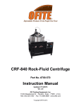 700-570 - CRF-840 Rock-Fluid Centrifuge