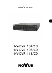 NV-DVR1104/CD NV-DVR1108/CD NV