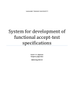 System for development of functional accept