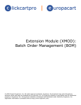 (XMOD): Batch Order Management (BOM)