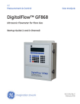 DigitalFlow GF868 Startup Guide 1 MB