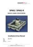 SP002 / SP002-R MANUAL SCREEN