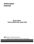 8800T - Trace moisture analyzer - Teledyne Analytical Instruments