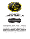 INSTRUCTIONS AND SAFE-USE MANUAL