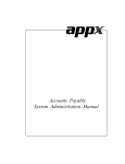 Accounts Payable System Administration Manual