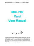TSP091 MCL PCI Card User Manual V1[1].