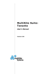 MultiSite Suite: Tenants User`s Manual