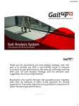 Gait Analysis System User Manual and Outcome parameters