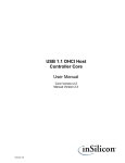 USB 1.1 OHCI Host Controller Core User Manual