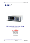 F600 Precision DC Thermometry Bridge