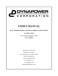 USER`S MANUAL - Dynapower Corporation