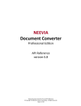 Neevia Document Converter Pro user manual