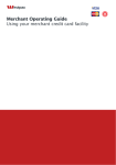 Merchant Operating Guide Using your merchant credit