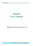 PXI2394 User`s Manual