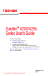 Toshiba SATELLITE A205-S5000 User Guide Manual
