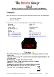 DCLI Deeter Current-Loop Indicator User Manual. Packing list