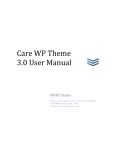 Care WP Theme 3.0 User Manual