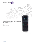 Alcatel-Lucent 8232 DECT Handset OmniPCX Enterprise User manual