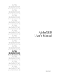 AlphaXED User`s Manual
