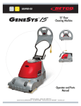 GeneSys™ 15 Manual - D`Orazio Cleaning Supply