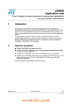 How to design a simple temperature measurement application using