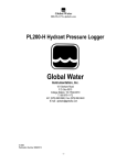 PL200-H-1 Hydrant Pressure Data Logger Manual
