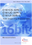 Infineon C161CS, C161JC, C161JI User`s Manual