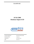 SCOS-2000 Database Import ICD