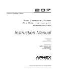 Instruction Manual 207