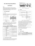 IVC1-4DA Analog Output Module User Manual 1 Port Description 2