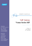 Venus Series SIP User`s Manual