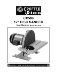 CX506 12" DISC SANDER