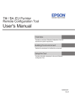 TM / BA /EU Purinter Remote Configuration Tool User`s Manual